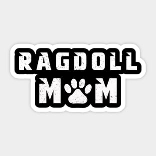 Ragdoll cat mom Sticker